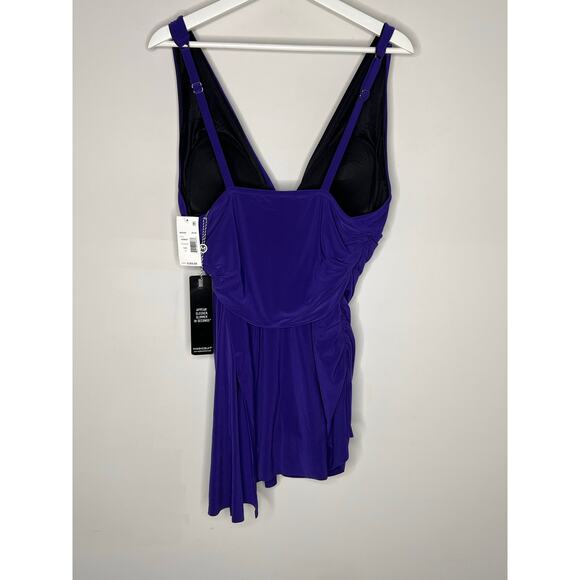 Magicsuit Celine Deep V-Neck One-Piece Swimdress Passion Women's Size 16 NWT - Picture 11 of 13